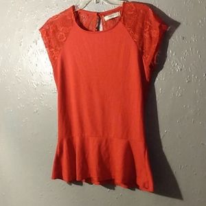 Remy,Lace and Nylon blouse